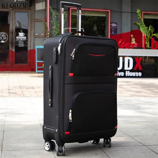20"22"24"26"28Inch New Waterproof Oxford Rolling Luggage Carry on Trolley Suitcase Women Men Travel Suitcase with Wheel